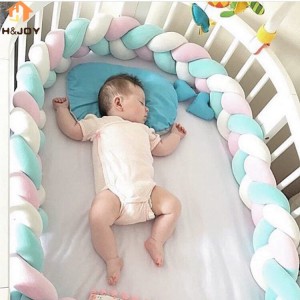 3 M nórdico largo anudado trenza almohada nudos de algodón sofá decorativo almohada bebé parachoques cama cuna Protector niños decoración ali-43401531
